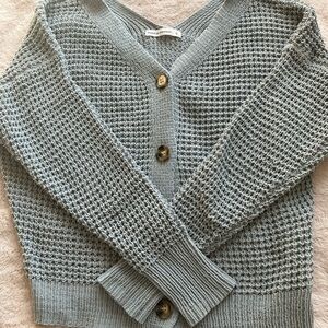 moon & madison Soft olive green Knit Cardigan